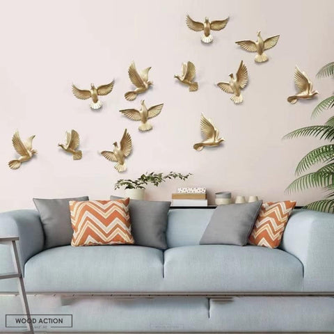 6 Pigeon Wall Décor